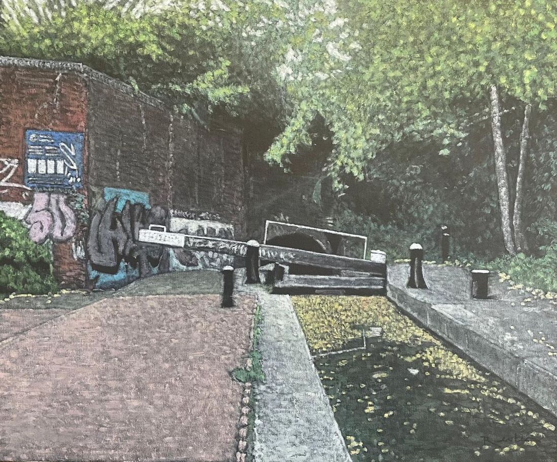 Leaves in the Lock 61 x 51 cm