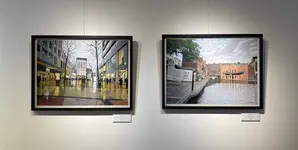 Tap & Spile & New Street Lights Framed